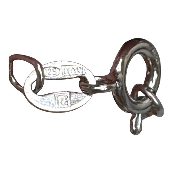 Spring Pink Sapphire & CZ Butterfly Pendant Necklace 925 Sterling Silver 18" - Picture 5 of 10